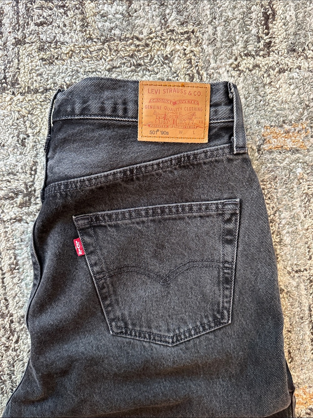 Levi’s 90’s 501 Ankle Jean 30x27 Smooth Operator (Black) Like New - Picture 7 of 9